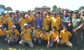 Kapolda Jambi, Brigjen Pol Lutfi Lubihanto dan Darem 042/Gapu, Kolonel Inf Makmur, foro bersama dengan peserta Sekolah Tukang